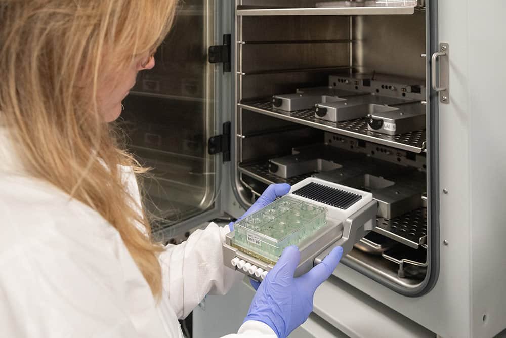 Capturing Innovation: Photography for Research Companies 5 High-quality business photography of a scientist working in a laboratory for corporate branding and medical technology sector.